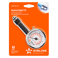Манометр д/шин AIRLINE 0-100PSI APR-M-02 (146135В)