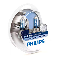 Лампа H4 12V+W5W Philips Cristal Vision H4+W5W 12342CVSM комплект 2 шт