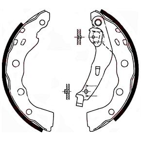 Колодки тормозные TRW GS8665