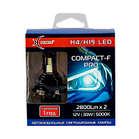 Лампа светодиодная Xenite Compact-F Pro H4/H19 12V 2800Lm уп. 2 шт.