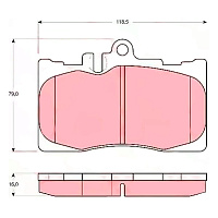 Колодки тормозные TRW GDB3322