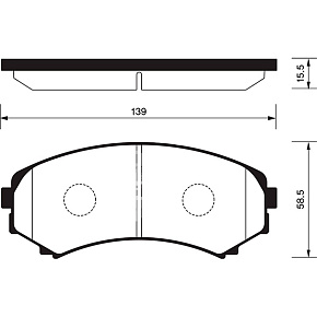 Колодки тормозные Sangsin SP2075 дисковые передние