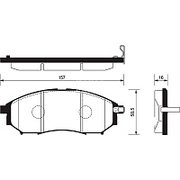 Колодки тормозные Sangsin SP1249 передние