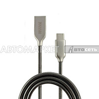 Кабель-переходник WIIIX USB-Type-C черный цинк CB850-UTC-Z-10B 1м