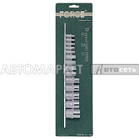 Набор головок 1/2" 3/8" 1/4" TORX 14 предметов Force F4158