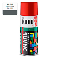 KUDO KU-1016 Эмаль темно-серая 520мл./23704