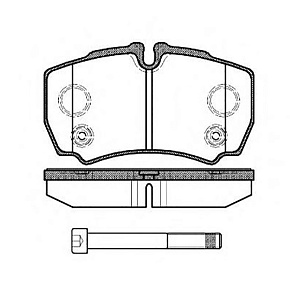 Колодки тормозные Remsa 0849.10 задние FORD Transit 2.2D-3.2D 06>, IVECO Daily 06>