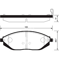 Колодки тормозные Sangsin SP1392 диск.перед.