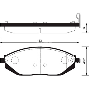 Колодки тормозные Sangsin SP1392 диск. передние