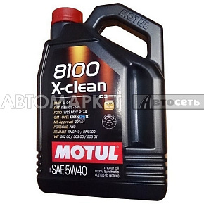 Масло моторное  Motul 8100 x-clean 5W40 4л синт.