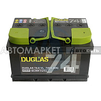 АКБ DUGLAS 6CT-74 VLR (0) LB низкий Е 0600107423 обр/п