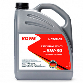 Масло моторное Rowe Essential 5W30 MS-C3 4л. 