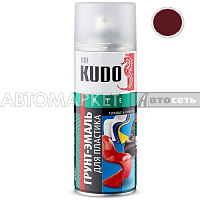 KUDO KU-6010 Грунт-Эмаль д/пластика RAL3005 бордовая 520мл./50288