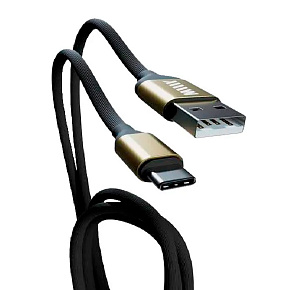 Кабель-переходник WIIIX USB-Type-C черный (CB120-UTC-10B) 1м