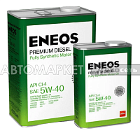 Масло моторное ENEOS Premium Diesel Cl-4 5W40 4л+1л акция AK8809478943077+