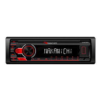 Автомагнитола Nakamichi NQ511BR 1 din, USB, AUX, BT, 4x50 Bt красный