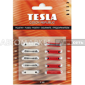 Предохранители торпедо Tesla F151 (8*8А, 2*16А) (38598В)