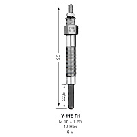 Свеча накала NGK 2161 Y-115R1