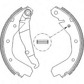 Колодки тормозные Remsa 408800 (Opel Vectra A/Kadett E/Ascona C)