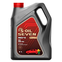 Масло моторное S-Oil Seven RED#9 5w40 SN 4л синт