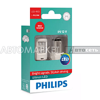 Лампа светодиодная PHILIPS  P21/5 12V LED Ultinon RED 11499ULRX2