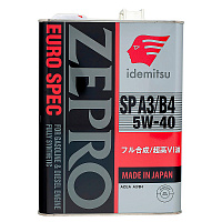 Масло моторное IDEMITSU Zepro Euro SPEC 5w40 синт. 4л. 1849-004