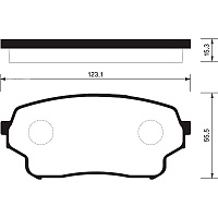 Колодки тормозные Sangsin SP1583 передн. Suzuki Grand Vitara