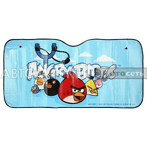 Шторка солнцезащитная Angry Birds 135*65см. 2шт AB056