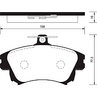 Колодки тормозные Sangsin SP1530 диск. передние