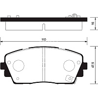 Колодки тормозные Sangsin SP1405 передние