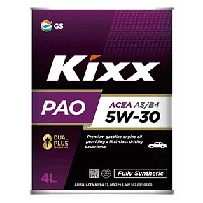 Масло моторное KIXX PAO 5W30 SN A3/B4 4л синт 