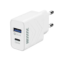 Зарядное сетевое устройство WIIIX UNN-4-2-03-QCPD, 2 USB, белый