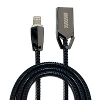 Кабель-переходник WIIIX USB-Lightning черный CB720-U8-2A-20B 2м