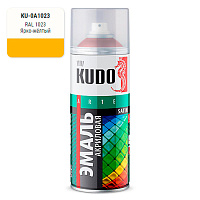 KUDO KU-0A-1023 Эмаль акрил. сатин RAL1023 ярко-желтая 520мл./45256