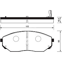 Колодки тормозные Sangsin SP1153 передние