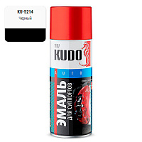 KUDO KU-5214 Эмаль д/суппортов черная 520мл.  /1017393
