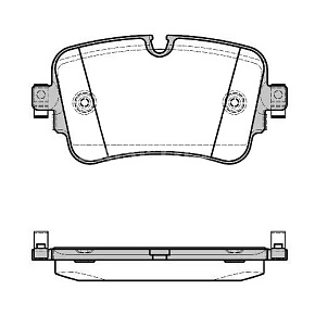Колодки тормозные Remsa 166808 Ауди Q7 (4M) 3.0TFSI и 3.0TDI с третьим рядом сидений