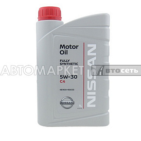 Масло моторное Nissan 5W30 (1л) DPF синт. KE90090033R