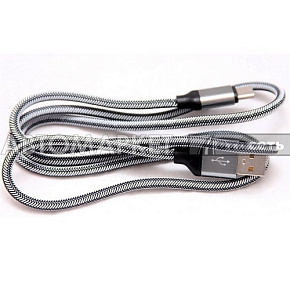 Кабель-переходник WIIIX USB-Type-C Silver (CB110-UTC-15S) 1м