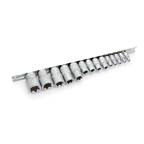 Набор головок 1/2" 3/8" 1/4" TORX 14 предметов  ДелоТехники 623714