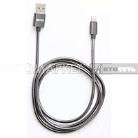 Кабель-переходник WIIIX USB-Lightning черный цинк CB850-U8-Z-10B 1м