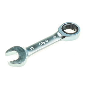Ключ комбинированный 17 мм трещоточный короткий ARNEZI R1030617