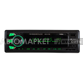 Автомагнитола AurA AMH-410MQ 2xUSB (2A)/SD/FM/AUX, 2 RCA, iD3-TAG, мультицвет 7 цветов