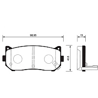 Колодки тормозные Sangsin SP1079R дисковые задние