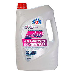 Антифриз AGA-Z40 красный 5кг G12++ концентрат AGA313Z