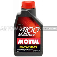 Motul моторное масло 4100 Multidiesel 10W40 1л п/с 102812