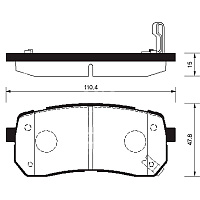 Колодки тормозные Sangsin SP1192 дисковые задние