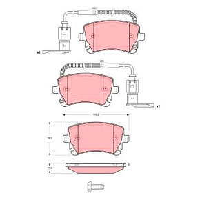 Колодки тормозные TRW GDB1508