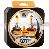 Лампа H8 12V 35W MTF AURUM (2шт) HAU1208