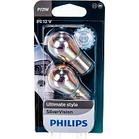 Лампа 12V PY21W 12V Philips 12496SVB2  блистер 2шт